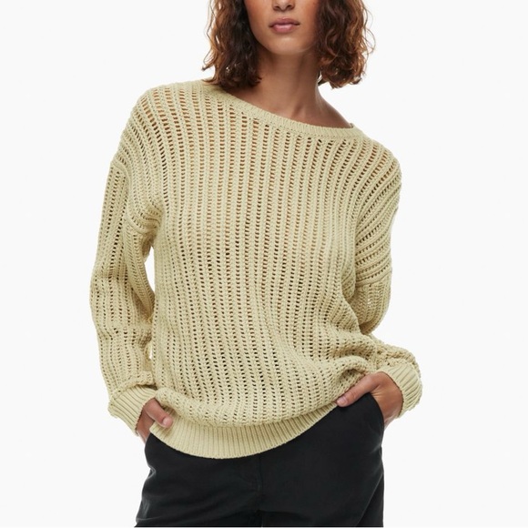 Aritzia Wilfred Free Afterglow Sweater Mullein Size M - Picture 1 of 7
